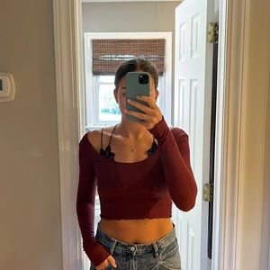 Urban outfitters cropped long sleeve